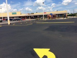 Asphalt parking lot Delray Beach