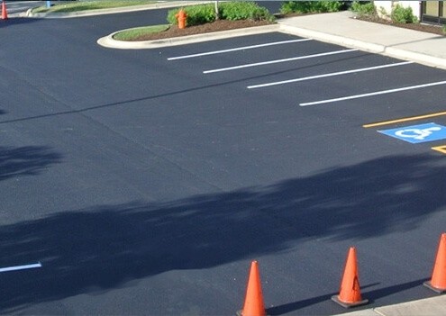 West Palm Beach parking lot seal coat