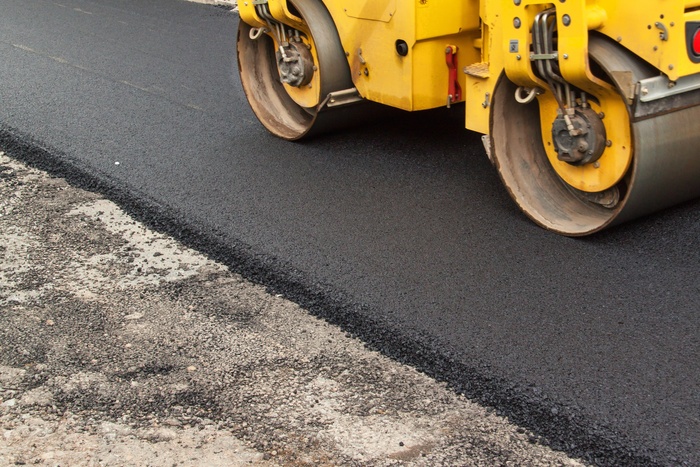 New asphalt pavement