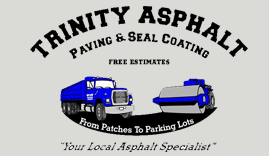 The logo for Trinty Asphalt Paving serving all of Palm Beach County.