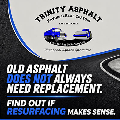 Old asphalt does not always need replacement. Find out if resurfacing makes sense.